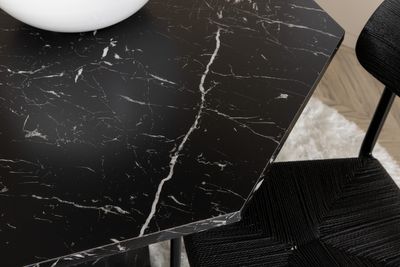 Venture Home Marbs & Polly Runt Matbord ⌀110 Svart + 4 st Matstolar Svart