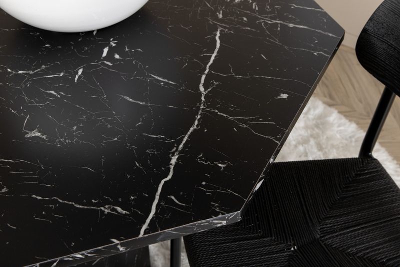 Venture Home Marbs & Polly Runt Matbord ⌀110 Svart + 4 st Matstolar Svart