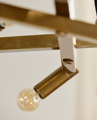 Nordal Ljuskrona i Mässing för 10 Lampor