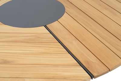 Brafab Peace Wood matbord 150 cm antracit / teak