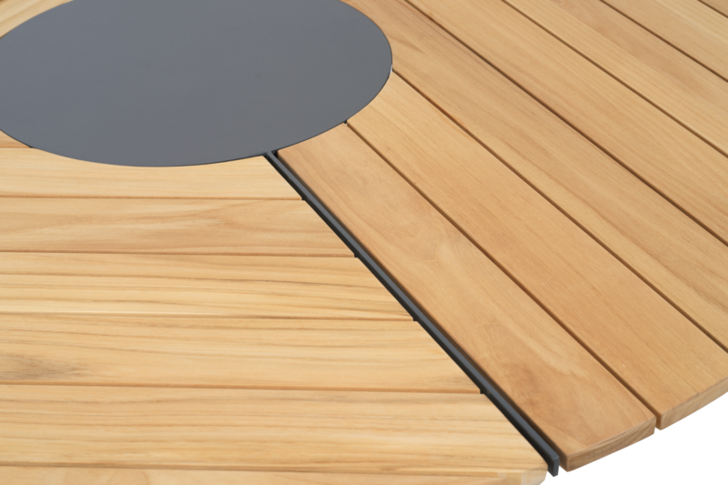 Brafab Peace Wood matbord 150 cm antracit / teak