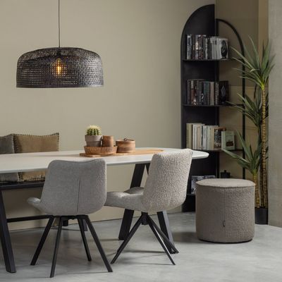 WOOOD Imme Bänk i Svart Furu 110 cm 2 st