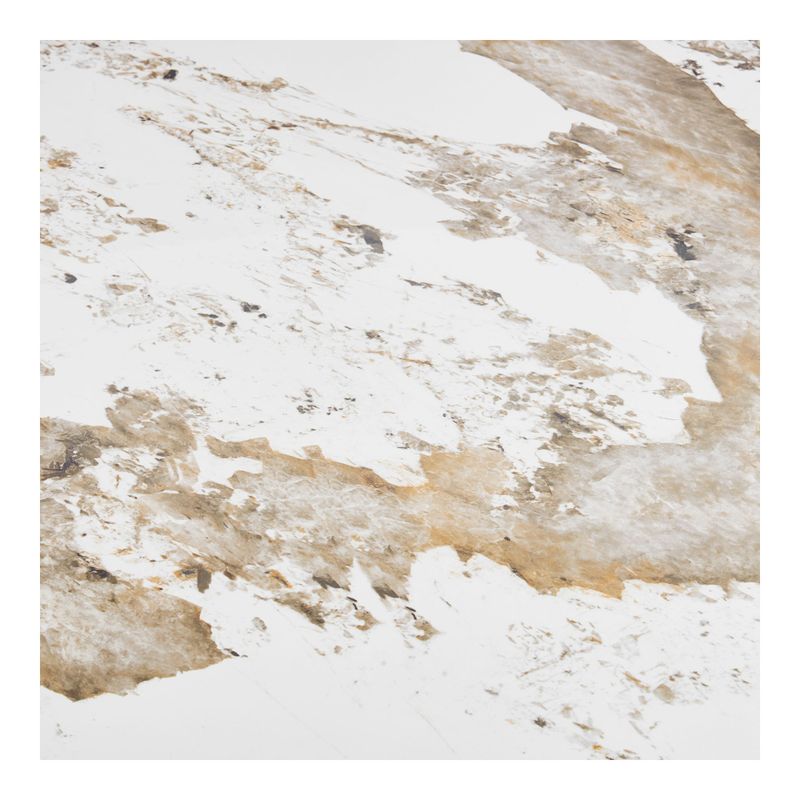 House Nordic Athens Matbord Vit/Brun 140x140x76 cm