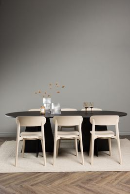 Venture Home Matbordet Bootcut Oval med Stolarna Åstol