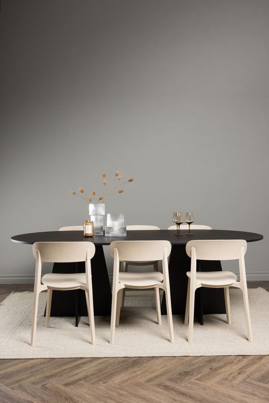 Venture Home Matbordet Bootcut Oval med Stolarna Åstol