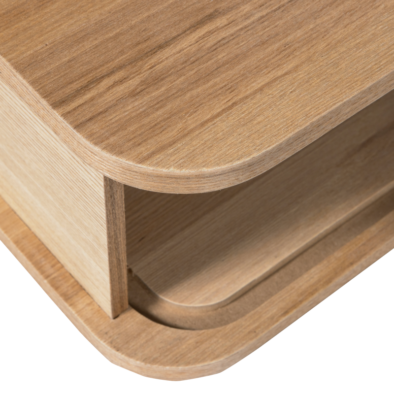 WOOOD Jena Väggmonterat Sängbord Natur