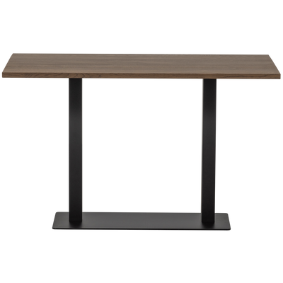 WOOOD Bistro Dubbel Fyrkantig Rörben Metall Mattsvart 72x80x40cm
