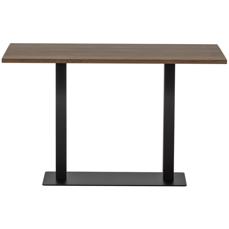 WOOOD Bistro Dubbel Fyrkantig Rörben Metall Mattsvart 72x80x40cm