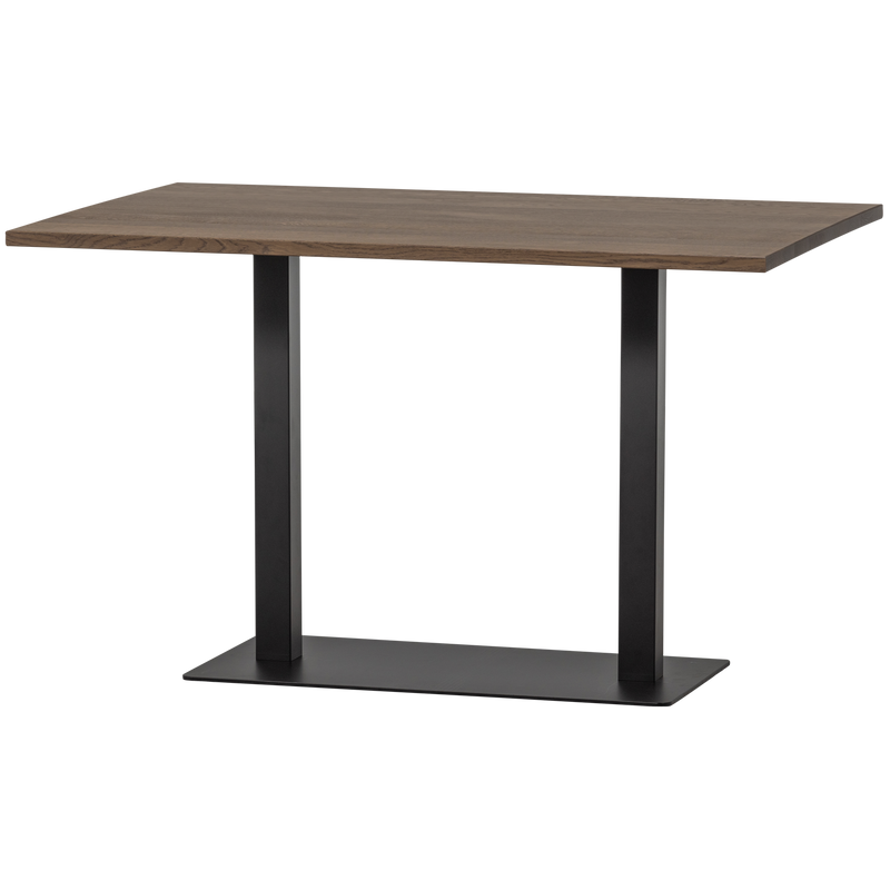 WOOOD Bistro Dubbel Fyrkantig Rörben Metall Mattsvart 72x80x40cm