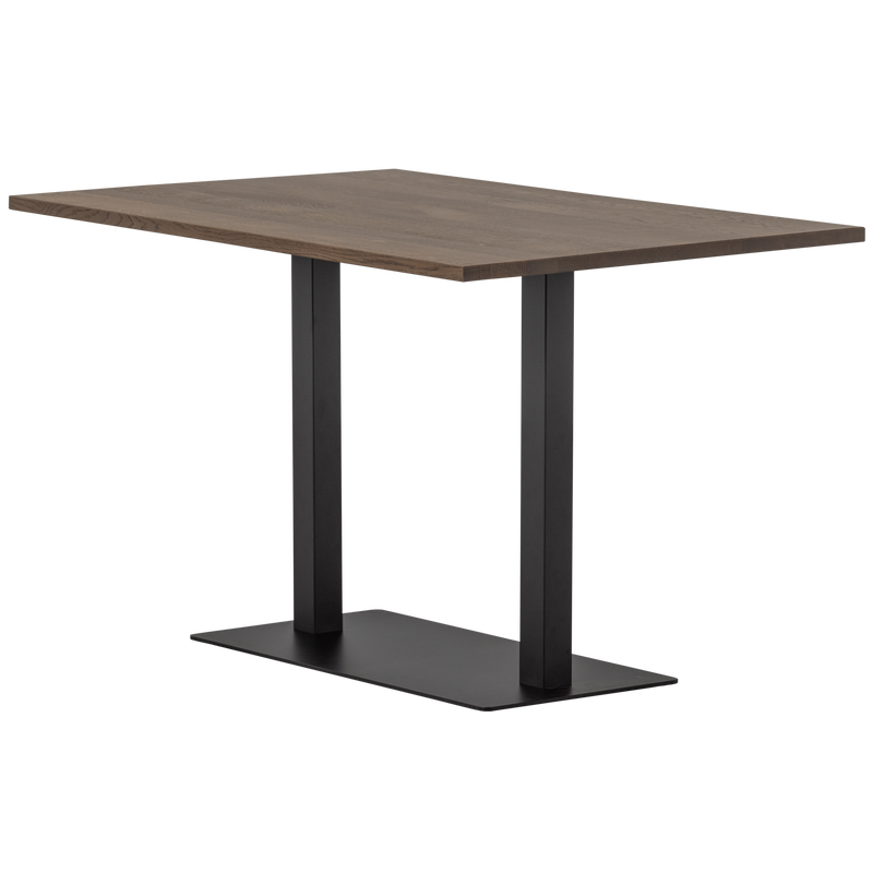 WOOOD Bistro Dubbel Fyrkantig Rörben Metall Mattsvart 72x80x40cm