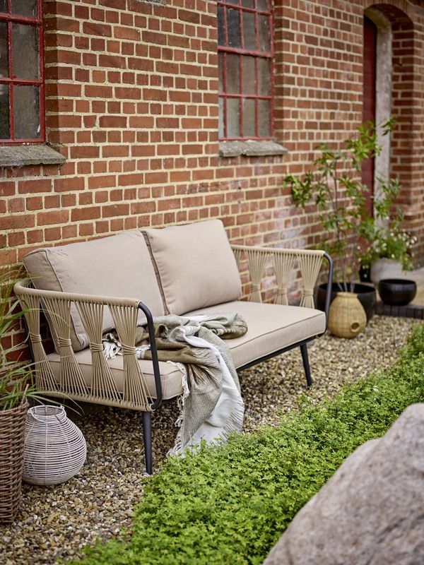 Bloomingville Pavone Soffa, Brun, Metall