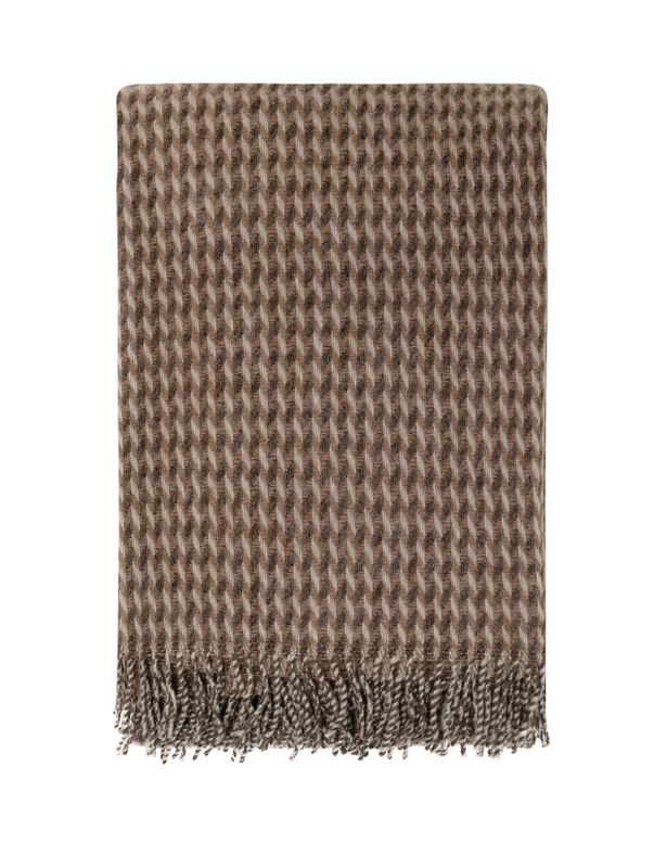 Høie Teide ullpläd chokladbrun 120x180 cm