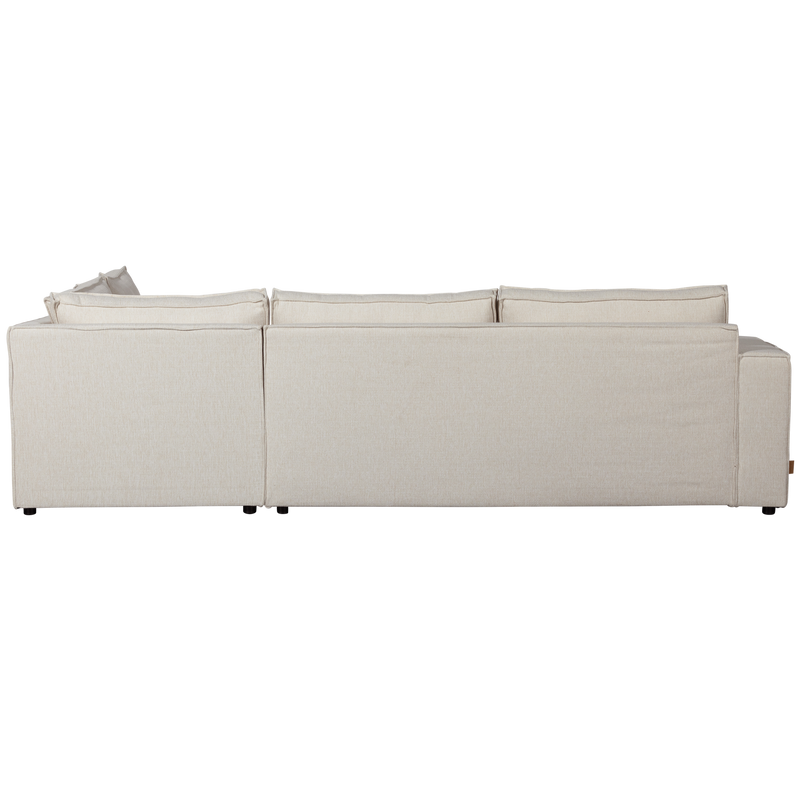 WOOOD Thomas Hörnsoffa Höger Vävda Tyg Natur