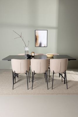 Venture Home Matgrupp Astrid med stolarna Modesto