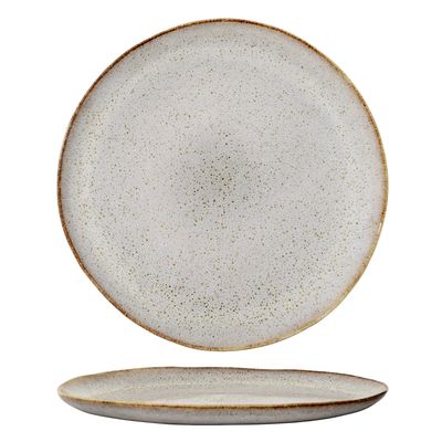 Bloomingville Sandrine Tallrik, Natur, Stengods - 4-pack