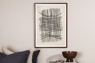 Venture Home Linework Poster Beige