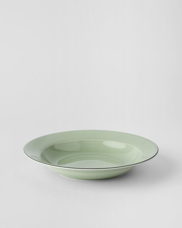 Gustavsberg NATUR Krusbärsgrön, Tallrik 29 cm, djup, stengods
