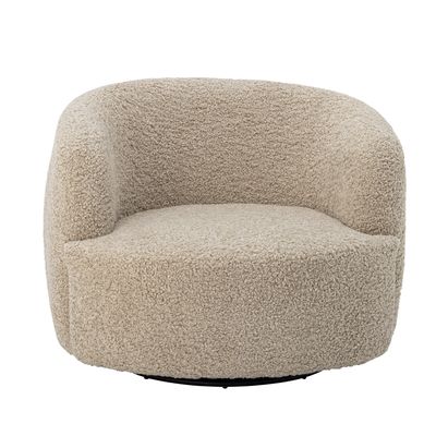 Bloomingville Bocca Fåtölj, Natur, Polyester, L89xH73xW86 cm