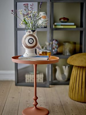 Bloomingville Anjou Sidobord, Orange, Aluminium, Ø37xH45 cm