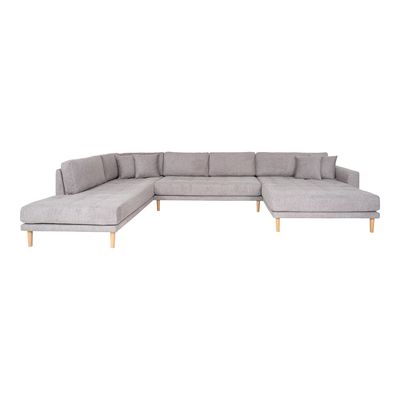 House Nordic Lido U-soffa Öppen Ände Ljusgrå