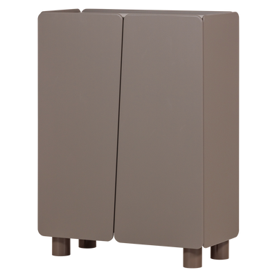 WOOOD ROOT 2-Dörrars Skåp i Trä Truffle Brun