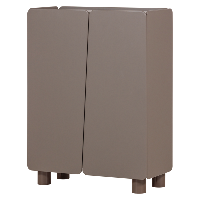 WOOOD ROOT 2-Dörrars Skåp i Trä Truffle Brun