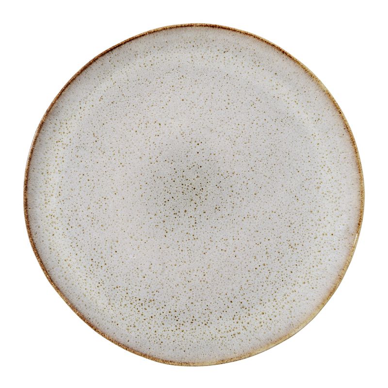 Bloomingville Sandrine Tallrik, Natur, Stengods - 4-pack