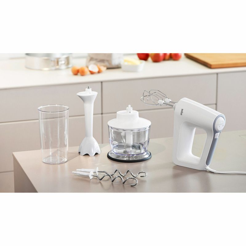 BRAUN Elvisp 500w + Tillbehör Vit HM3135WH