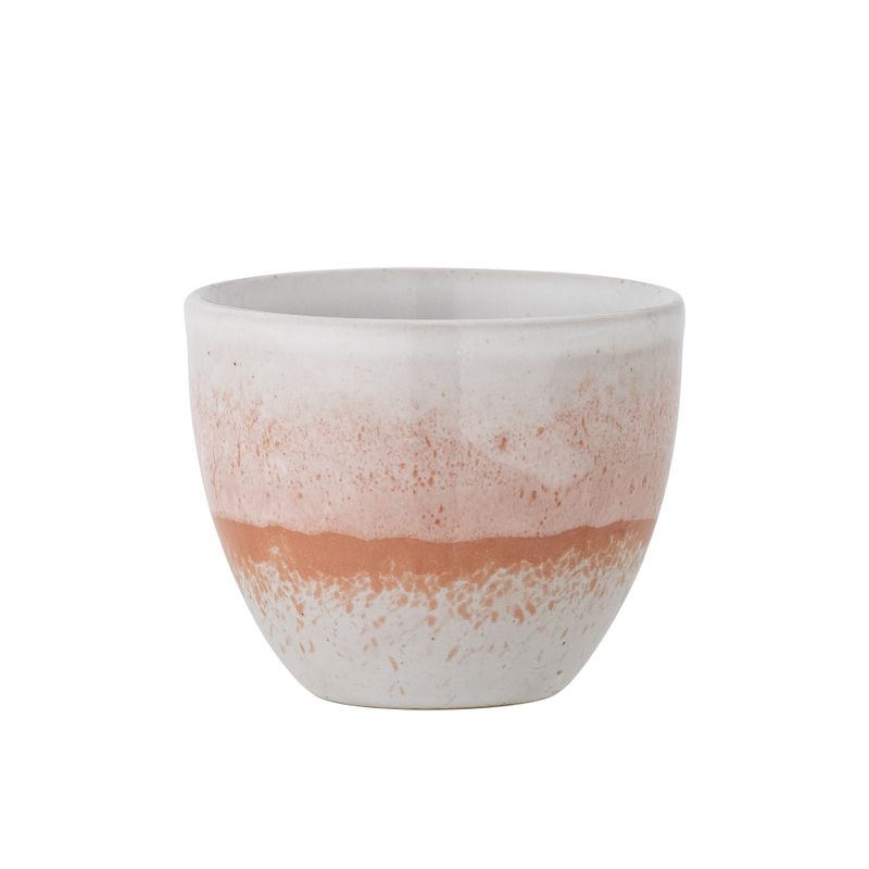 Bloomingville Paula Kopp, Orange, Stengods 8 cm 6-pack