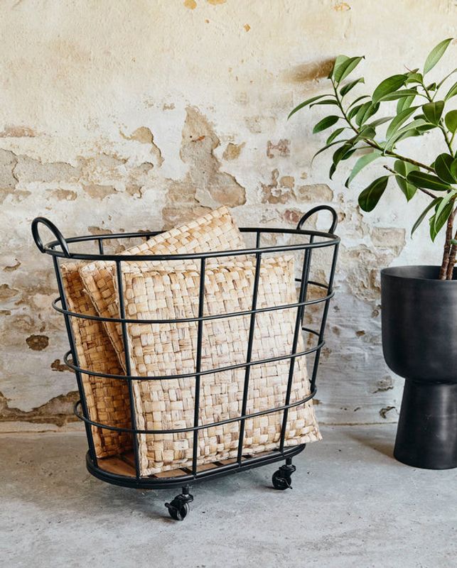 Nordal DOWNTOWN korg på hjul - svart