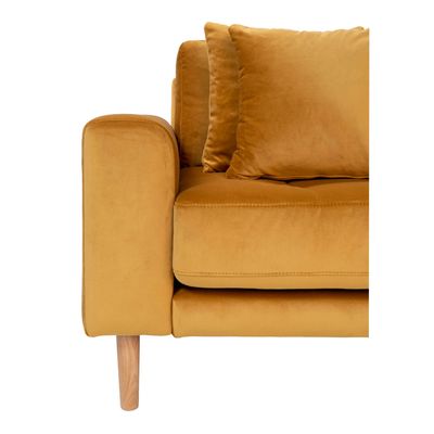 House Nordic Lido Loungesoffa Senapsgul Gul