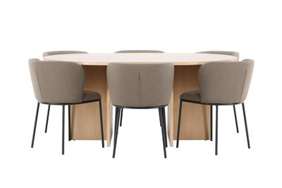 Venture Home Matbord Strada med Edina Stol