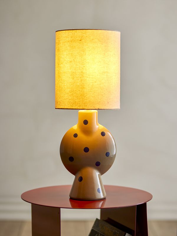 Bloomingville Sergio Bordslampa, Flerfärgad, Stengods, Ø21xH55 cm