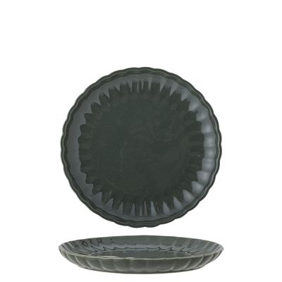 Bloomingville Latina Tallrik, Grön, Stengods 20 cm 6-pack