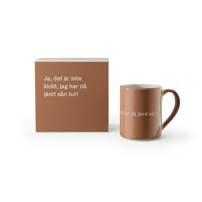 Design House Stockholm Astrid Lindgren Brun Mugg "Ja det är inte klokt, jag har då.." Nr. 27