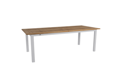 Brafab Lyon Matbord 100x224-304 Cm Ljusgrå/Teak