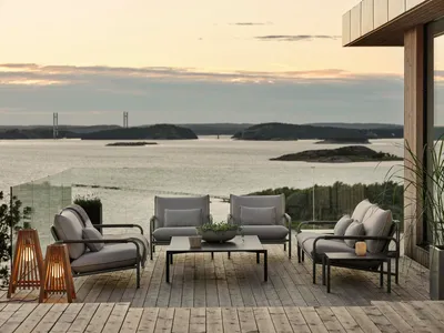 Brafab Lerberget 2,5-sits soffa grön / ash