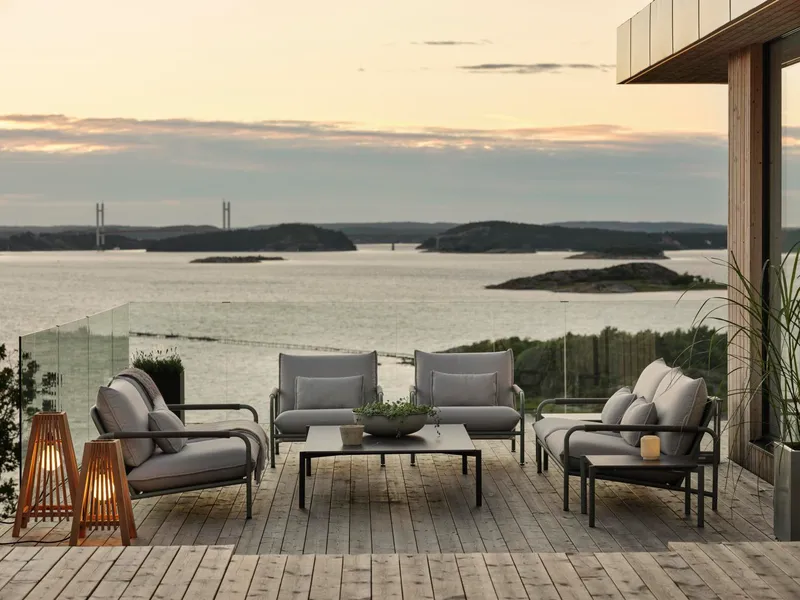 Brafab Lerberget 2,5-sits soffa grön / ash