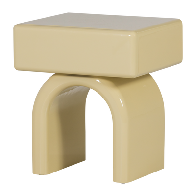 WOOOD Zorel Sängbord i Högglans Mjukrosa