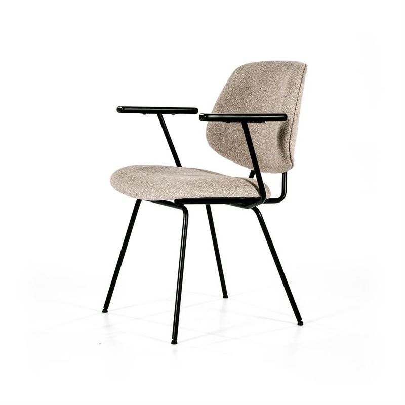 Eleonora Stol Lynn med Armstöd - Beige Fletcher