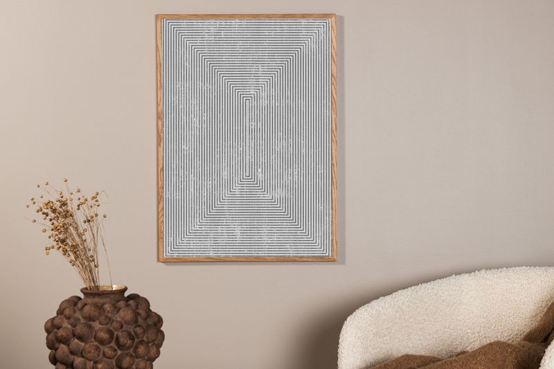 Venture Home Symmetrical Poster Grå