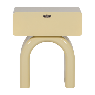 WOOOD Zorel Sängbord i Högglans Mjukrosa