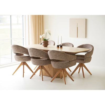 House Nordic Noli och Dover Matgrupp Natur/Sten/Brun