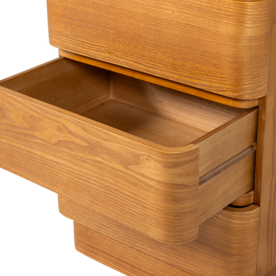 WOOOD Fejo byrå med 4 lådor i brun MDF