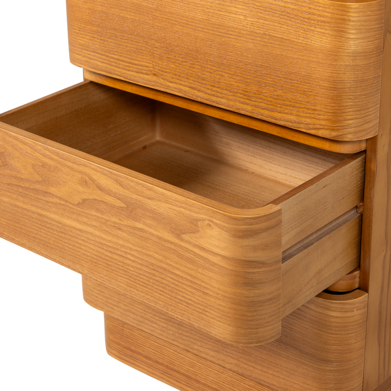 WOOOD Fejo byrå med 4 lådor i brun MDF