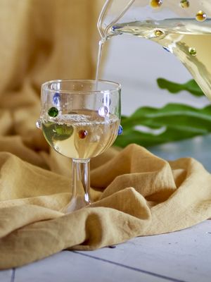 Bloomingville Thalia Wine Glas, Clear, Glas - 4-pack
