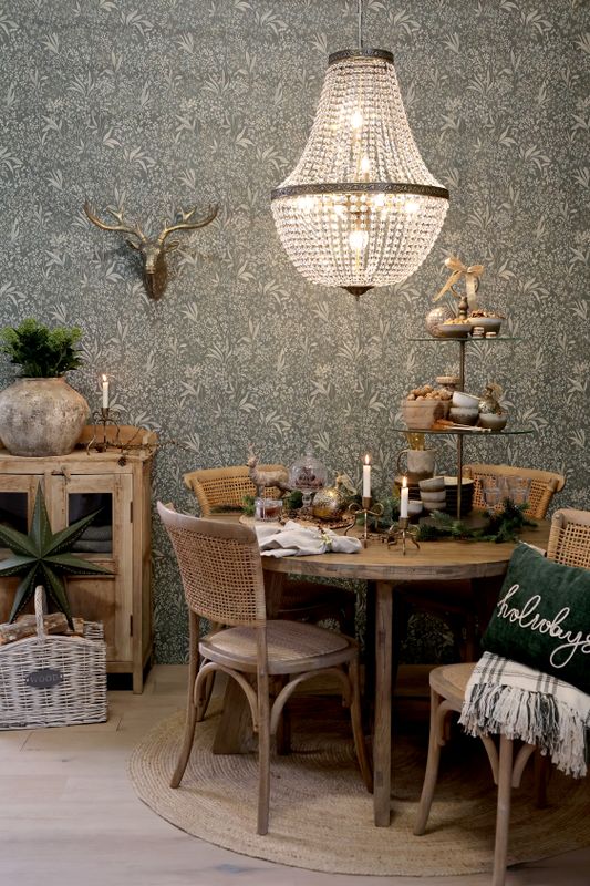 Chiq Antique Versailles Fransk Ljuskrona med Glasprismor