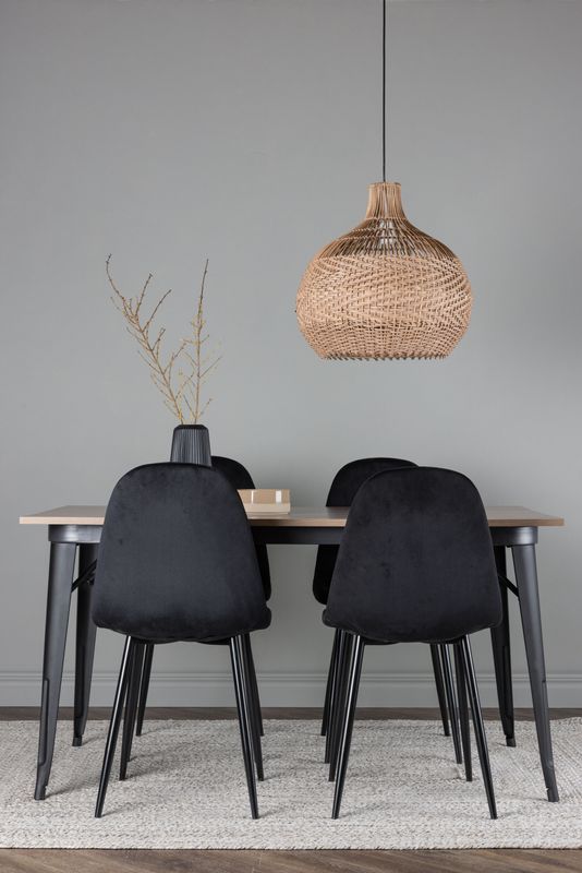 Venture Home Matgrupp Tempe med 4st matstolar Polar