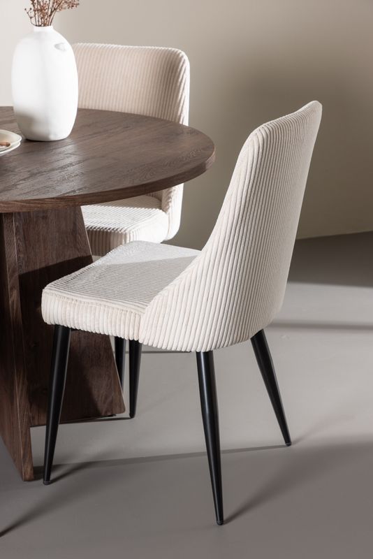 Venture Home Bootcut Matbord med Leone Matstol