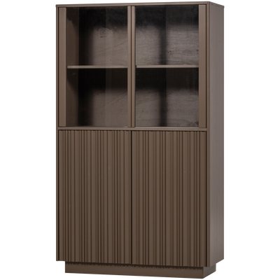 WOOOD Nova Låg Vitrinskåp Furu Truffle [FSC]